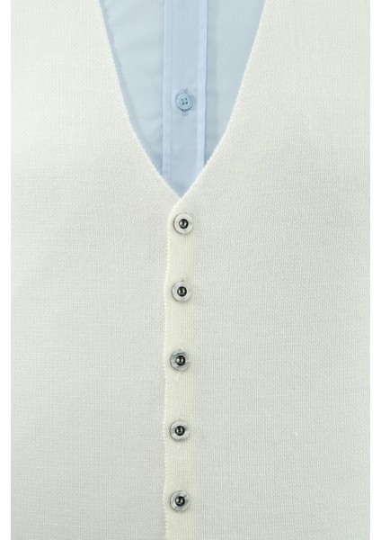 Erkek Düğmeli Spor / Regular Triko Örme Kolsuz Yelek - 4241LS modelleri