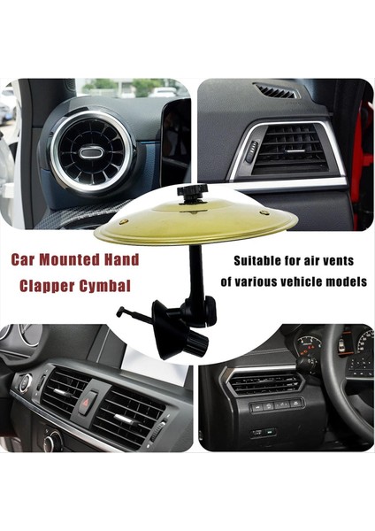 2pcs Araba Zil Arabası Zil Havası Havalandırma Havalandırma Mini Davul Kaza Cymbal Araba Havalandırma Için Her Türlü Araç Için Uygun (Yurt Dışından) fırsatları