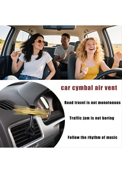 2pcs Araba Zil Arabası Zil Havası Havalandırma Havalandırma Mini Davul Kaza Cymbal Araba Havalandırma Için Her Türlü Araç Için Uygun (Yurt Dışından) indirimleri