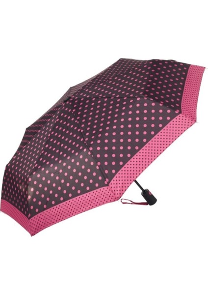 Full Otomatik 8 Telli Dayanıklı Fuşya Punlı Bayan Şemsiye indirimleri