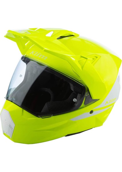 X1 Alpha Carbon Korumalı Adv Motosiklet Kaskı Sarı Beyaz