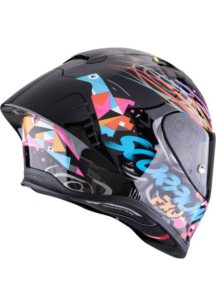 Exo R1 Evo Iı Air Savage Spor Motosiklet Kaskı Siyah Mavi Pembe modelleri