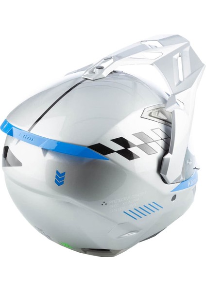 X1 Alpha Carbon Concept Korumalı Adv Motosiklet Kaskı Beyaz Mavi fiyatları