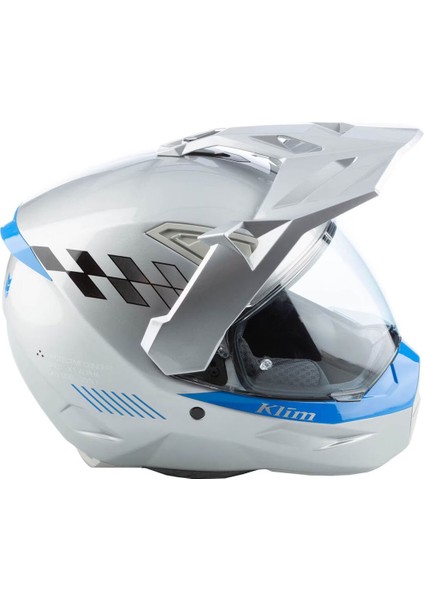 X1 Alpha Carbon Concept Korumalı Adv Motosiklet Kaskı Beyaz Mavi fırsatları