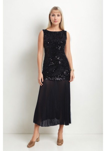 Eteği Tüllü Pullu Elbise fiyatları