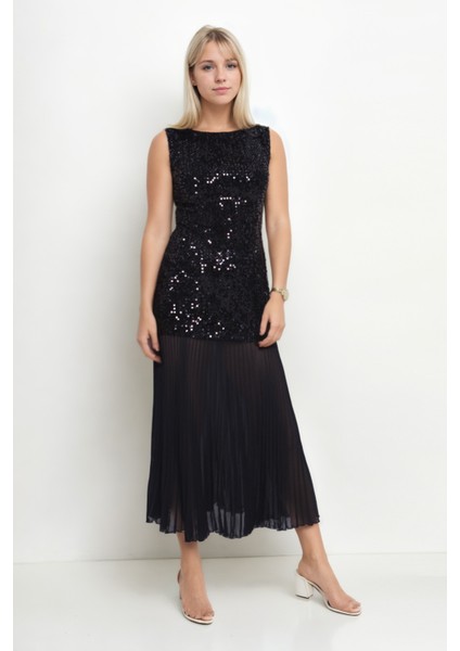 Eteği Tüllü Pullu Elbise fırsatları