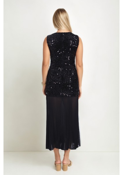 Eteği Tüllü Pullu Elbise indirimleri