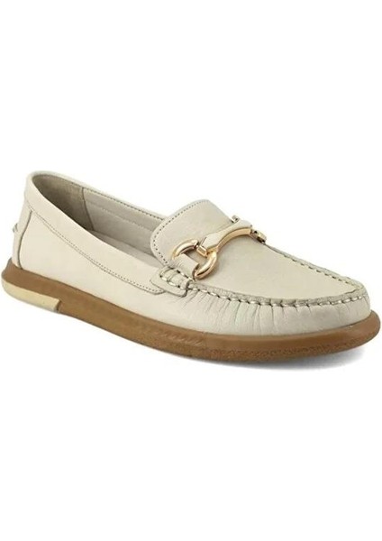 25484103Y Kadın Derı Ayakkabı Bej Ç