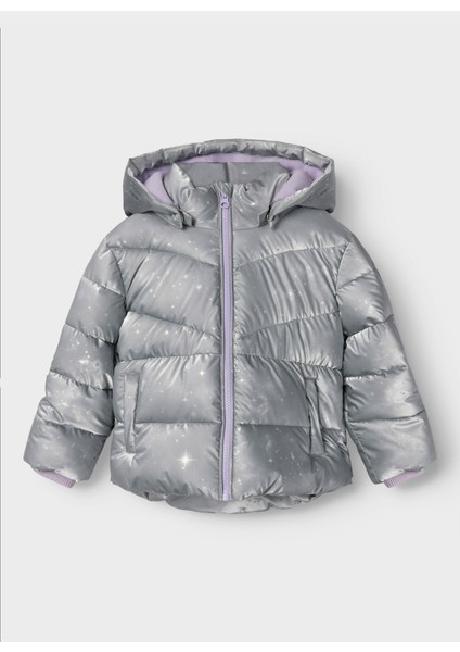 Gri Kız Çocuk Şişme Mont 13246838