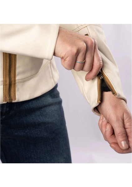 Tuscadero 3 Korumalı Kadın Motosiklet Montu Beyaz fırsatları