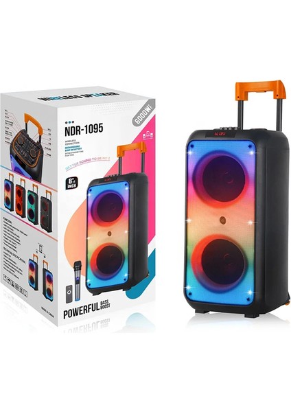Taşınabilir Bluetooth Wifi Mikrofonlu Karaoke Hoparlör Ses Bombası NDR1095