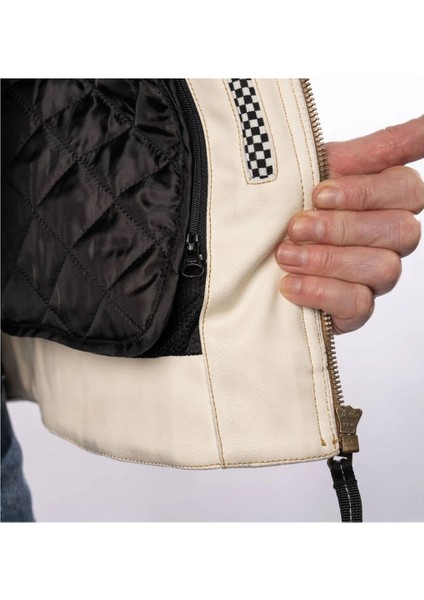 Tuscadero 3 Korumalı Kadın Motosiklet Montu Beyaz indirimleri