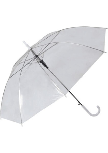 Renkli Şeffaf Açılır Kapalı Yağmur Koruyucu Şemsiye, Pratik ve Şık Tasarım