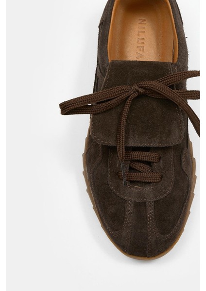 Welissa Acı Kahve Süet Hakiki Deri Kadın Sneaker modelleri