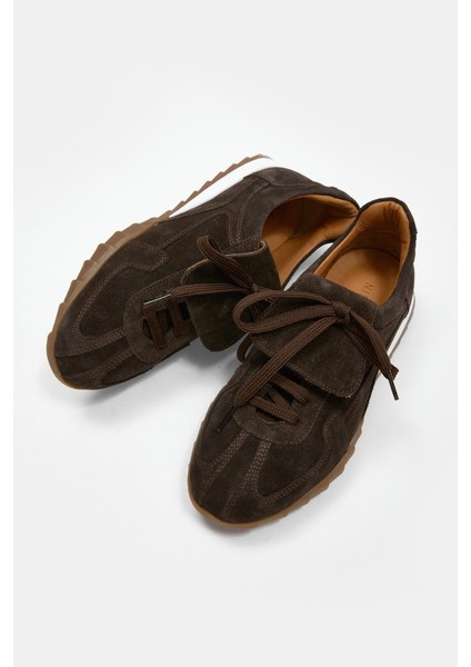 Welissa Acı Kahve Süet Hakiki Deri Kadın Sneaker