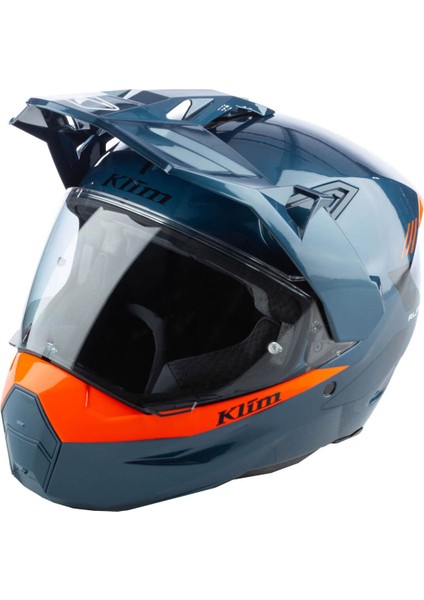 X1 Alpha Carbon Concept Korumalı Adv Motosiklet Kaskı Mavioranj