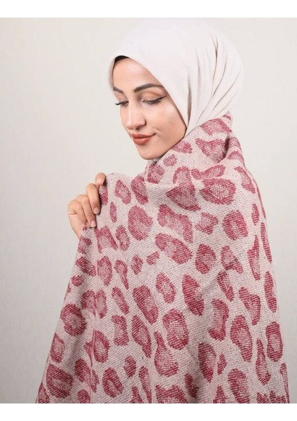 Kadın Leopar Desen Omuz Şal 65*185CM Standart fiyatları