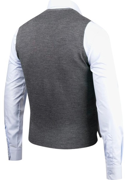Erkek Düğmeli Spor / Regular Triko Örme Kolsuz Yelek - 4241LS indirimleri