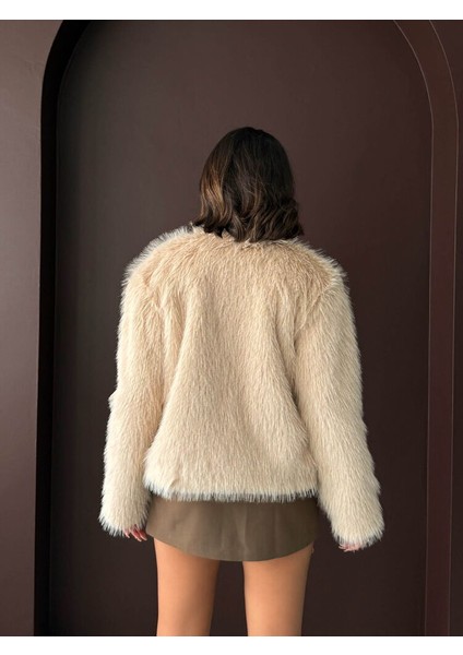 tavşan tüyü dügmeli kaban kürk indirimleri