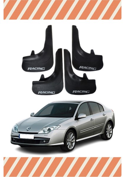 Renault Laguna 3 Racing Yazılı 4'lü Tozluk Çamurluk Paçalık