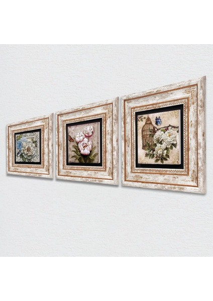 Kelebekli Çiçek Taş Duvar Tablosu - Çerçeveli Taş Tablo - Dekoratif Duvar Sanatı - Modern Ev ve Ofis Duvar Dekoru T3-04