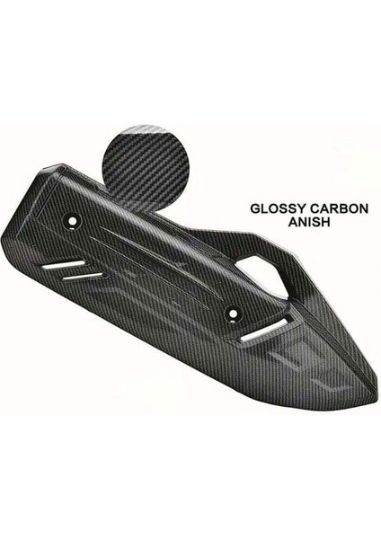 Pcx Karbon Desen Egzoz Kapağı 2021-2024 Uyumlu