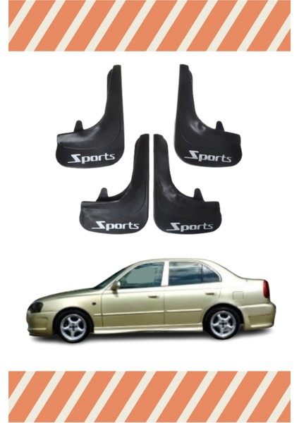 Hyundai Accent Milenyum Sports Yazılı 4'lü Tozluk Çamurluk Paçalık