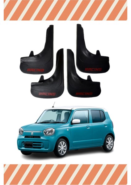Suziki Alto Racing Yazılı 4'lü Tozluk Çamurluk Paçalık