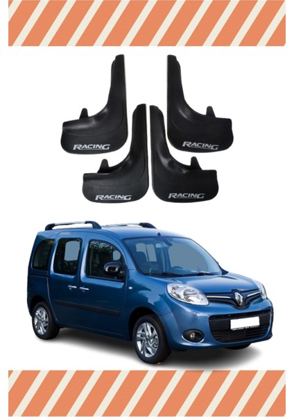 Renault Kangoo Racing Yazılı 4'lü Tozluk Çamurluk Paçalık