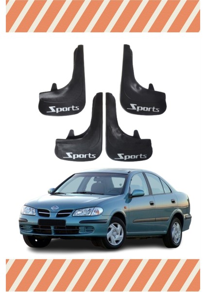 Nissan Almera Sports Yazılı 4'lü Tozluk Çamurluk Paçalık