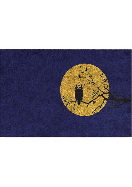 Tasarımlı Dekoratif Kapı Önü Paspas, Dış Mekan/ev Içi/ /mutfak/yatak Odası/giriş Paspasları ( Mavi, 45X70)