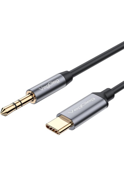 USB Type-C To 3.5mm Aux Hi-Fi Ses Kablosu 1 Metre