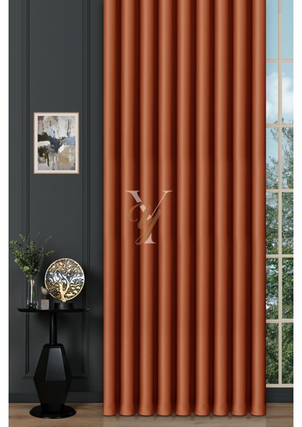 Blackout Fon Perde V-2019 Koyu Turuncu fiyatları