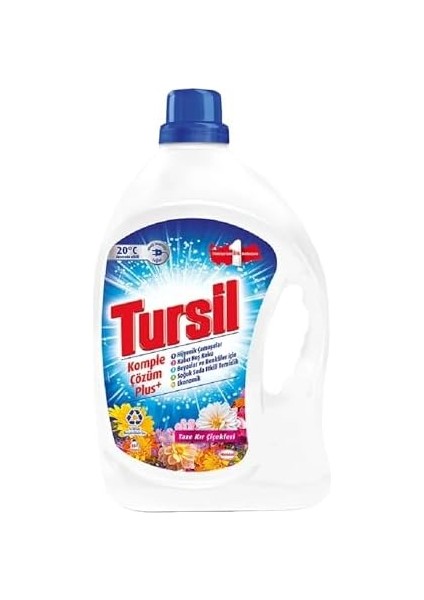 Tursil Matik Komple Çözüm Plus Jel Sıvı Çamaşır Deterjanı Kır Çiçekleri 33 Yıkama fiyatları