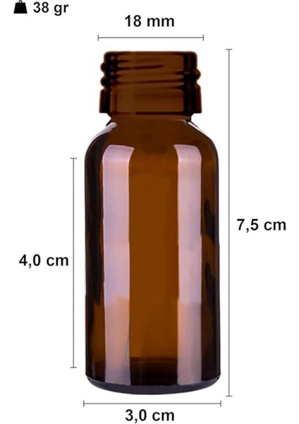 20 ml Çelik Roll On Şişe, Sızdırmaz Siyah Kapaklı, 2 Adet, Amber, Çok Renkli fiyatları