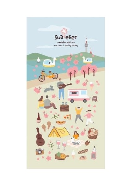 Deco Sticker Spring Spring