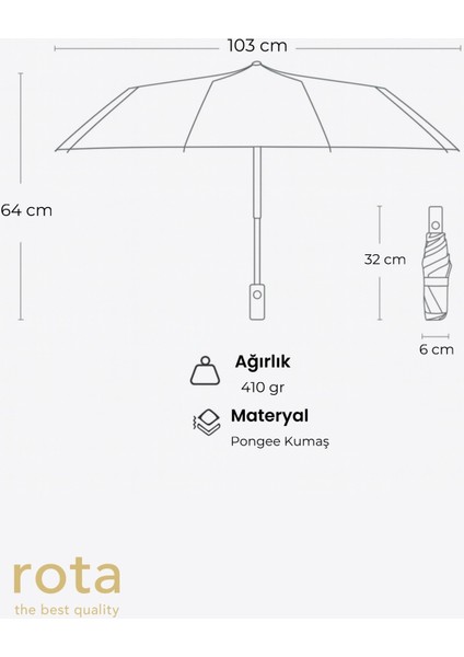 10 Telli Dayanıklı Fiber Tel Otomatik Şemsiye Kedi Şemsiye Siyah fırsatları