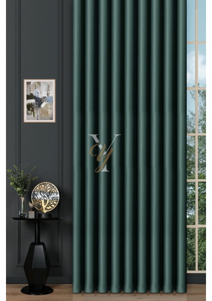 Blackout Fon Perde V-2037 Koyu Yeşil fiyatları