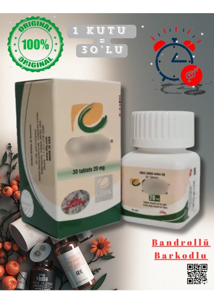 CIALIS20MGHAP 20 Mg 1 Kutu Orjinal 30 Tablet Kutulu Bandrollü CİALİS20_MG Geciktirici8 Sertleştirici9 CIALIS15 Istêk_arttırıcı Erkekperformâns_etkili