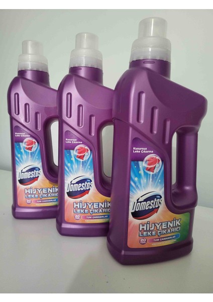 Hijyenik Sıvı Leke Çıkarıcı Tüm Çamaşırlar 1000 ml 3 Adet