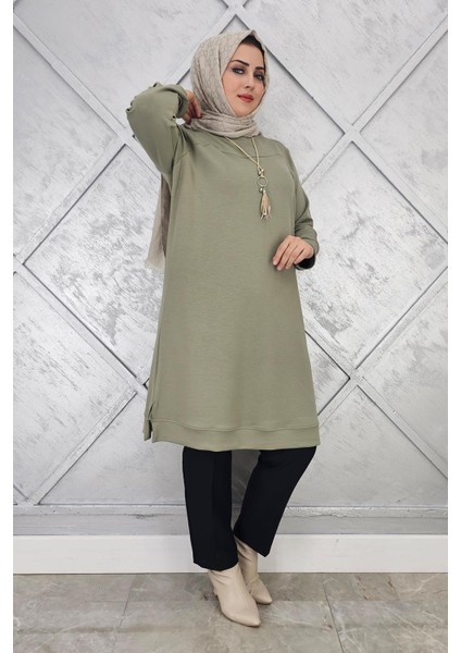 Kadın Kolye Detaylı Tesettür Tunik fiyatları