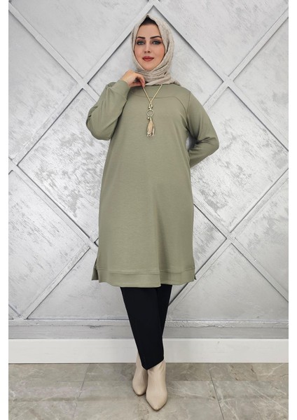 Kadın Kolye Detaylı Tesettür Tunik modelleri