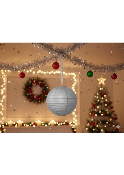 35 cm – Metalik Gümüş Büyük Japon Feneri Çin Feneri Parti Dekorasyonu fiyatları