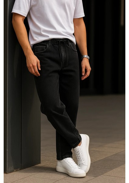 Erkek Günlük Premium Siyah Baggy Pantolon fırsatları
