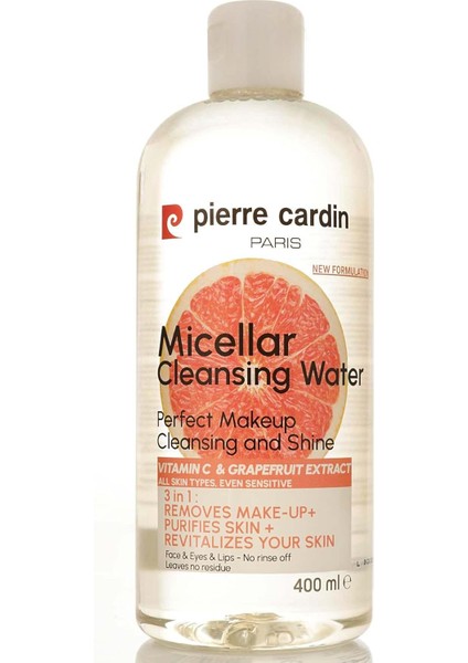 Pierre Cardin Gently Cleansing Micellar Water With Pink Grapefruit & Vitamin C - Makyaj Temizleme Suyu 400 ml