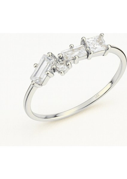 14 Ayar Altın Baget Yüzük, Minimalist Nişan Yüzüğü, Söz Yüzüğü, Yıldönümü Hediyesi indirimleri