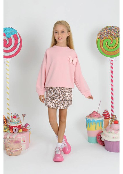 Kız Çocuk Şort Etek Takım