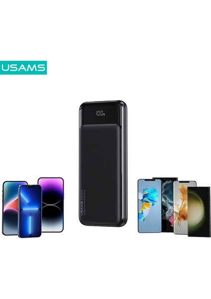 CD198 10000 Mah Powerbank | 3 Çıkışlı (2×usb + Type-C) | LED Dijital Ekranlı | Hızlı Şarj Destekli Taşınabilir Şarj Cihazı modelleri