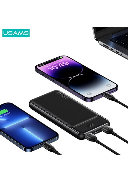 CD198 10000 Mah Powerbank | 3 Çıkışlı (2×usb + Type-C) | LED Dijital Ekranlı | Hızlı Şarj Destekli Taşınabilir Şarj Cihazı indirimleri
