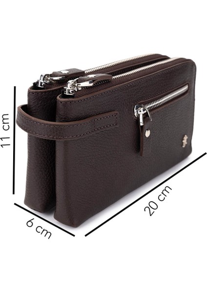 Erkek Hakiki Deri Kahverengi El Çantası 1148 8127 Erk Cnt SK25-26 Kahve Fltr fiyatları